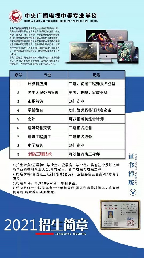 2021年成人電大中專學費多少？多久可以畢業(yè)？