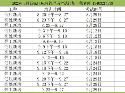 2025 年石家莊焊工證考試日期及相關(guān)信息指南