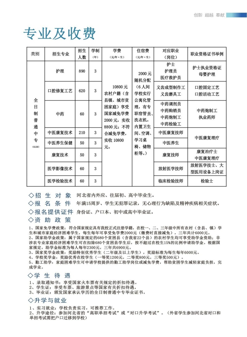 沒(méi)參加中考能上醫(yī)學(xué)中專嗎 石家莊冀聯(lián)醫(yī)學(xué)院最新招生政策